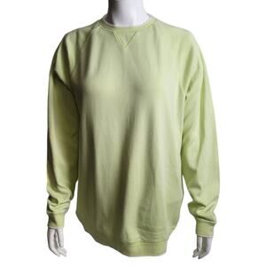 Bobby Jones Womens Mint Green Peruvian Cotton Sweatshirt Size Large Golf Preppy